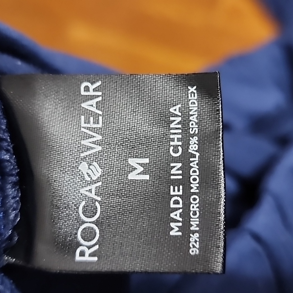 Rocawear Navy Blue Sweatpants with Gray Stripe - Picture 4 of 5